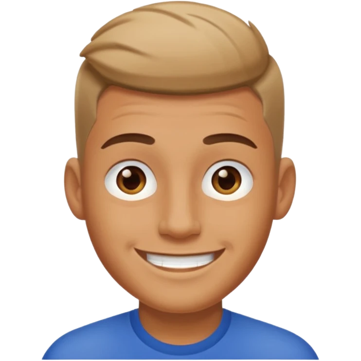 Man with short fade emoji