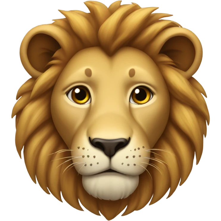 Lion with heart emoji
