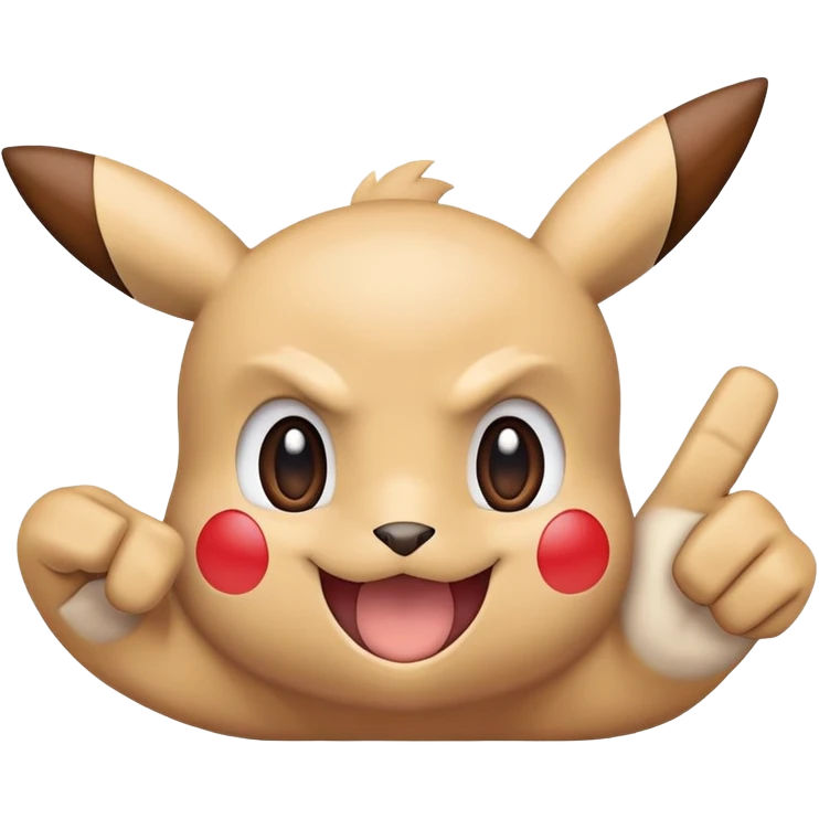 Pokémon flipping you off emoji