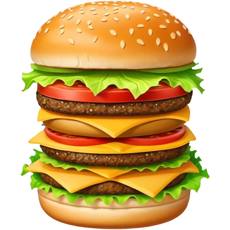 hamburger and fries emoji
