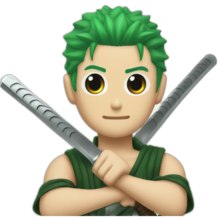 Roronoa zoro 3 sword emoji