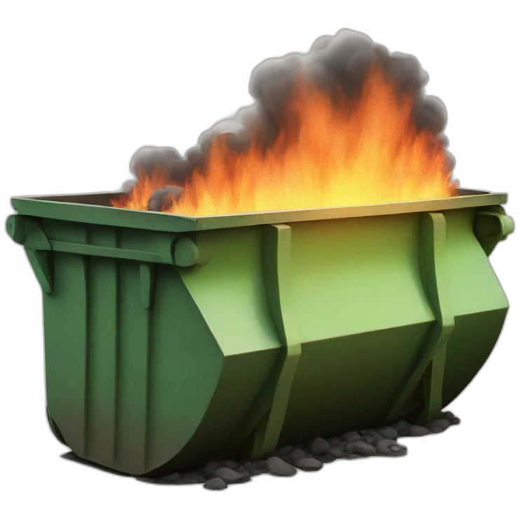 dumpster fire emoji