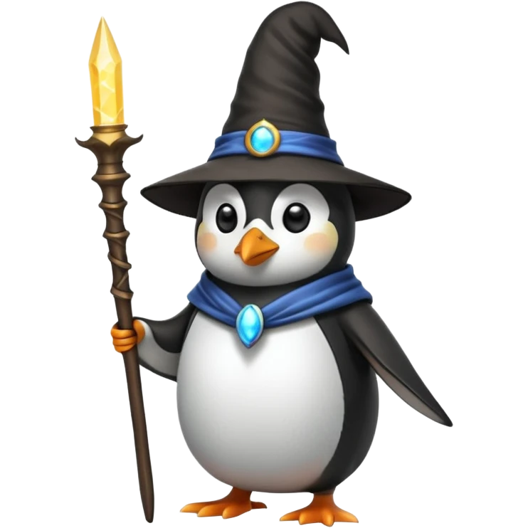 Penguin Wizard emoji