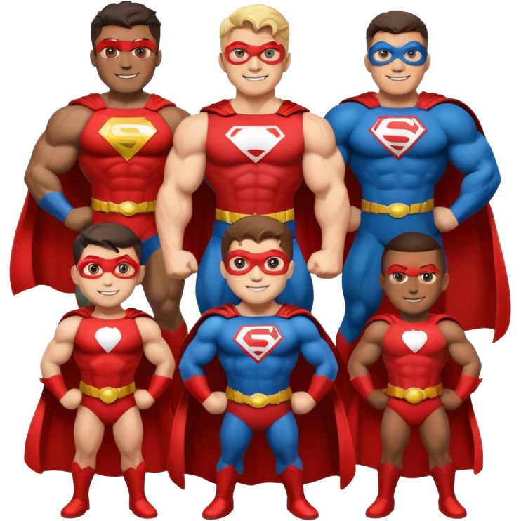 superheros with bannie emoji