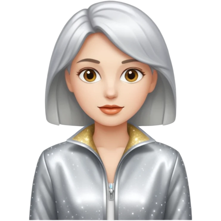 woman with sparkling jacket emoji