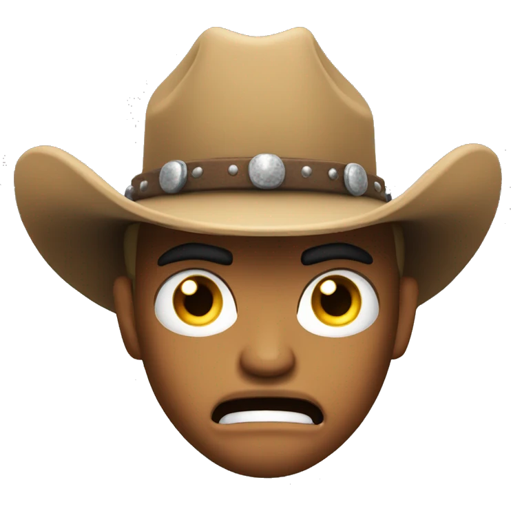 Angry Exploding Cowboy emoji