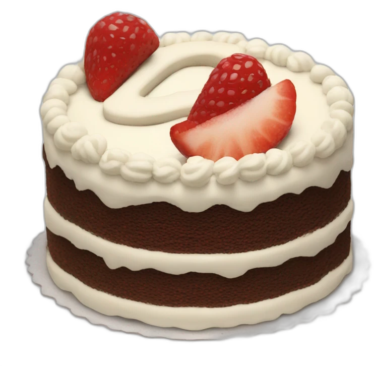 Cake with number 29 emoji