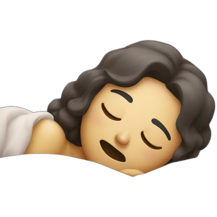 sleeping with one eye open emoji