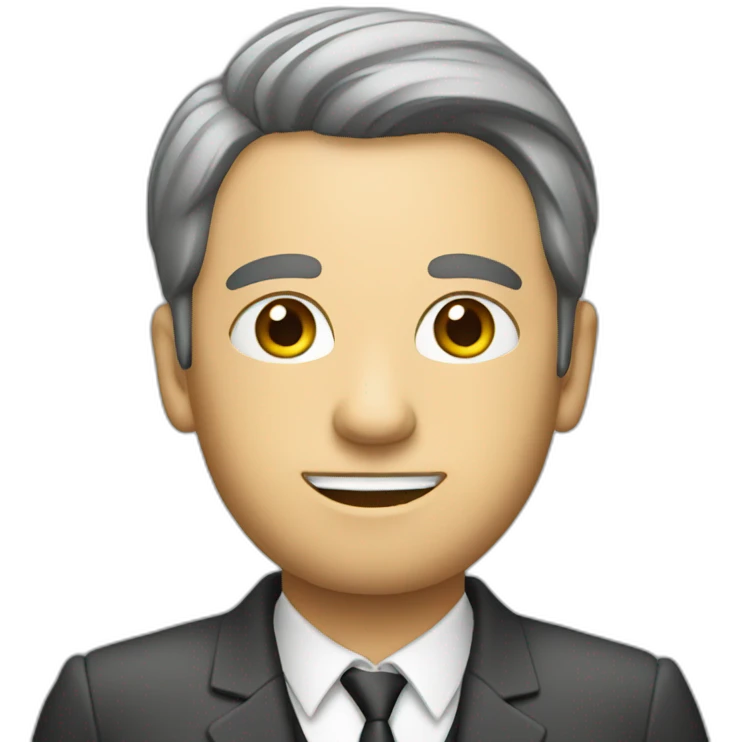 Manager with plans in a hands emoji