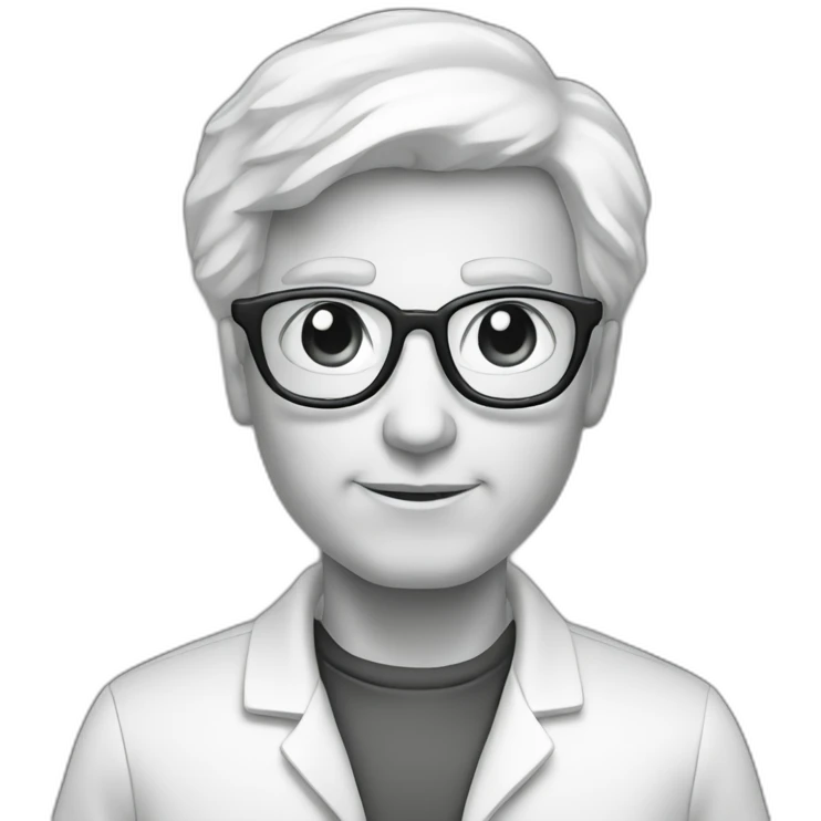 mutant scientist bold outline emoji