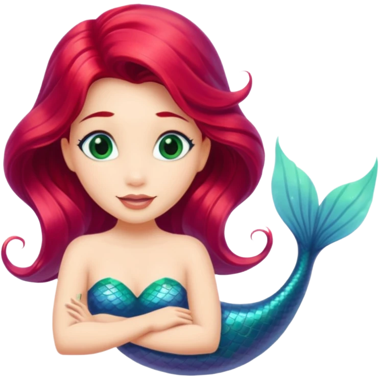 ariel Princess with fin emoji