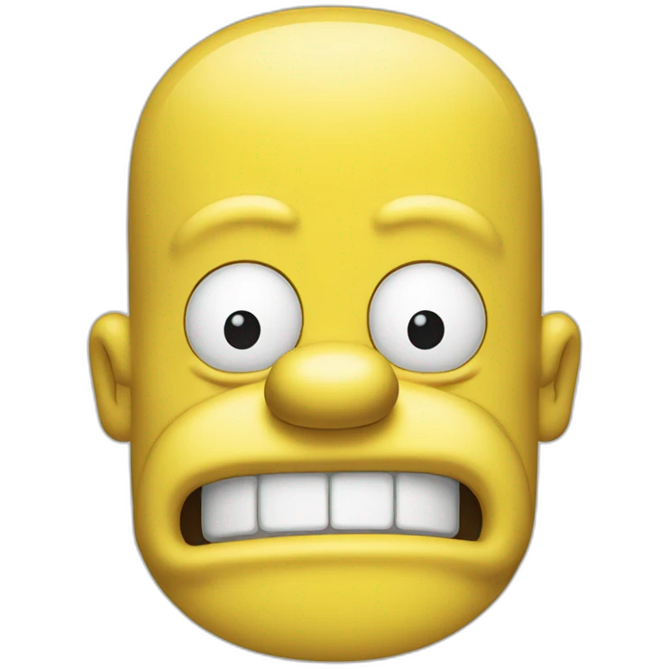 homer simpson’s face smiling emoji