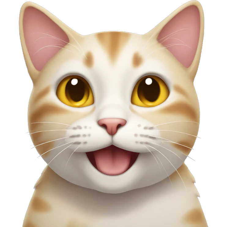 Cat with smile  emoji