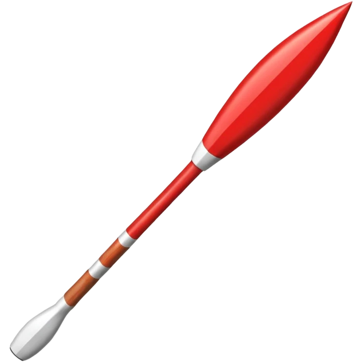 a javelin with a red and white shaft emoji