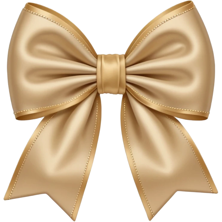 Beige bow emoji