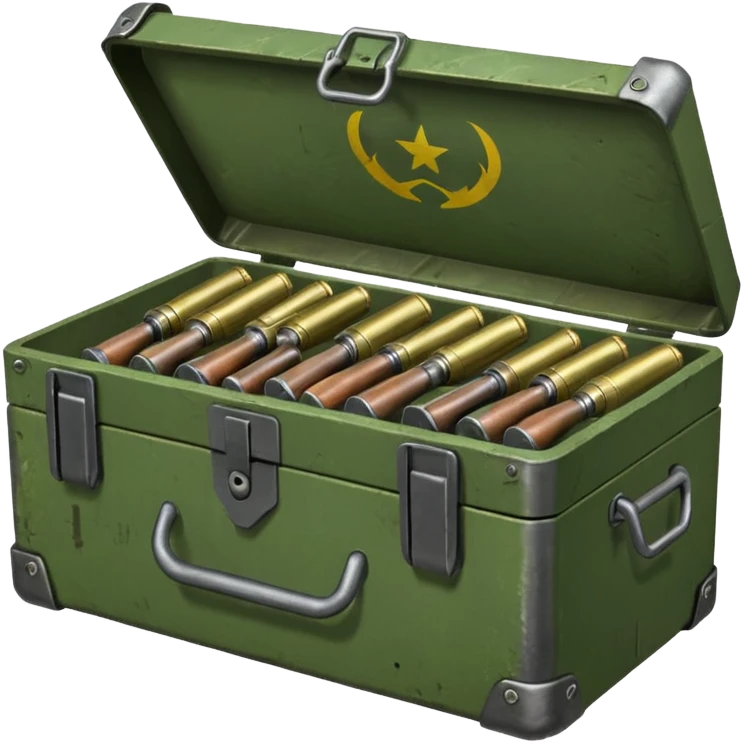 generate a very realistic weapon supply box emoji