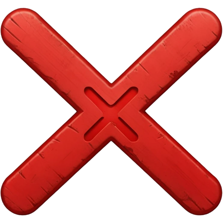 REd X mark emoji