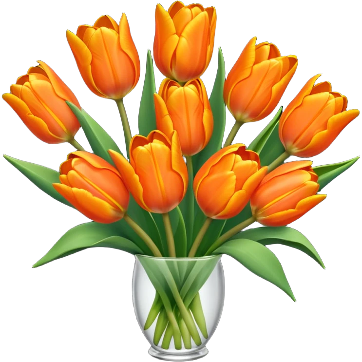 orange tulips emoji