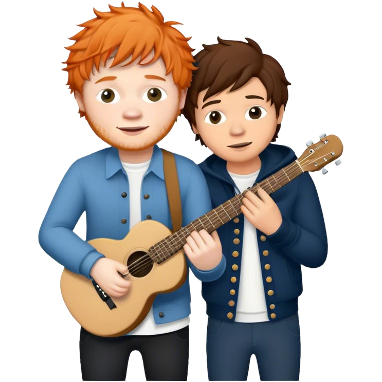 Ed Sheeran and harry styles  emoji