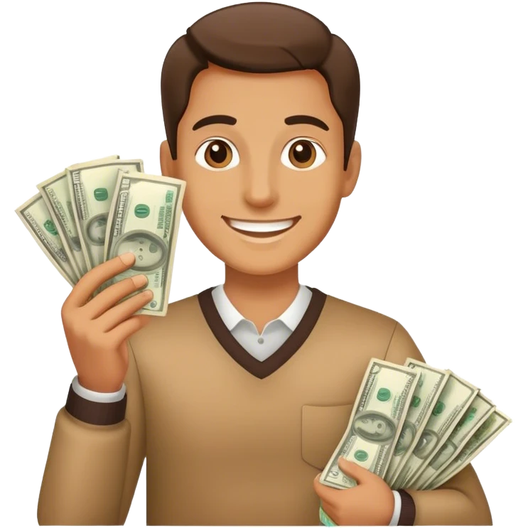 Money smiling emoji