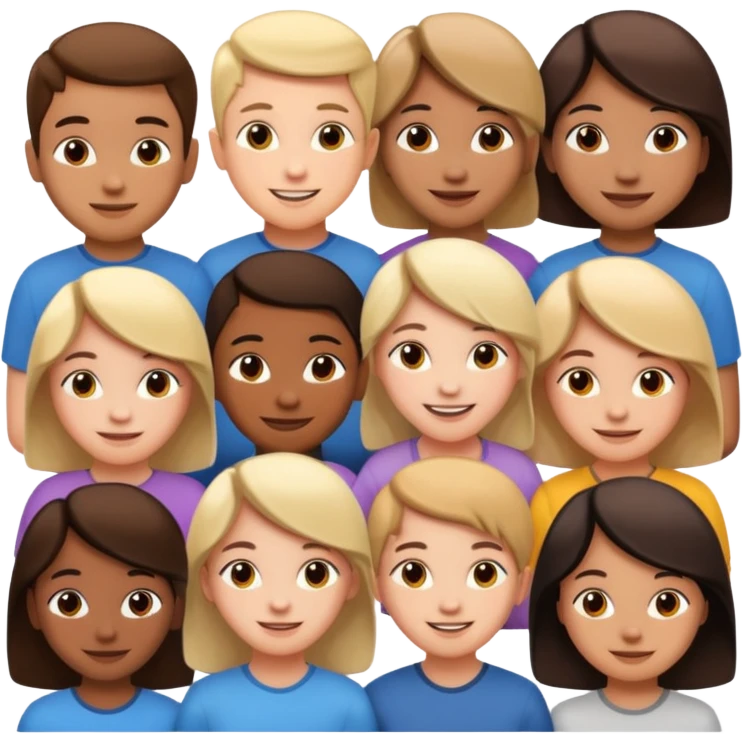 Kids turning around emoji