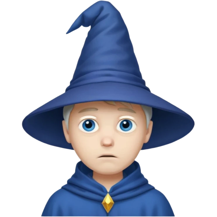 sad wizards in hat boy emoji