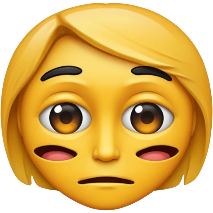 Make a distorted face emoji