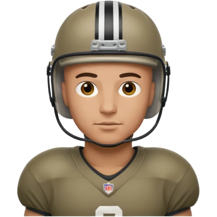 bald, male, football player emoji