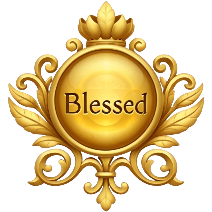 The word “blessed” emoji