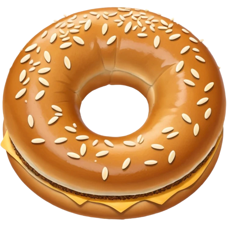 Mutlu simit emoji