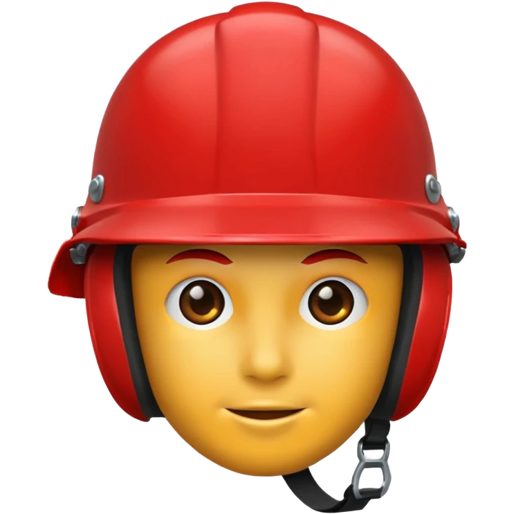 сделай красную каску emoji