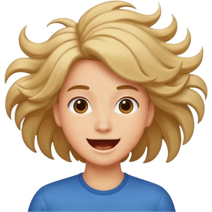 Hair shaking  emoji