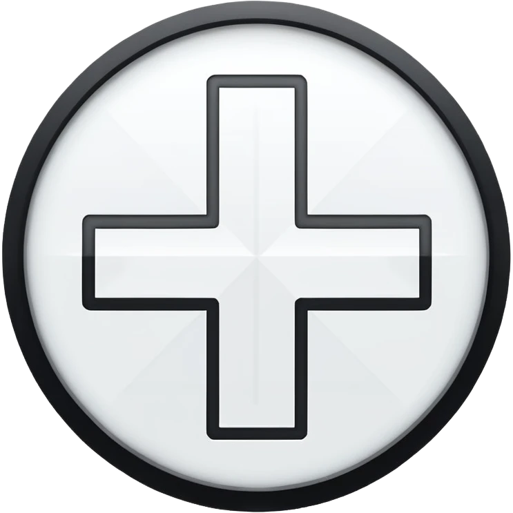 white plus emoji