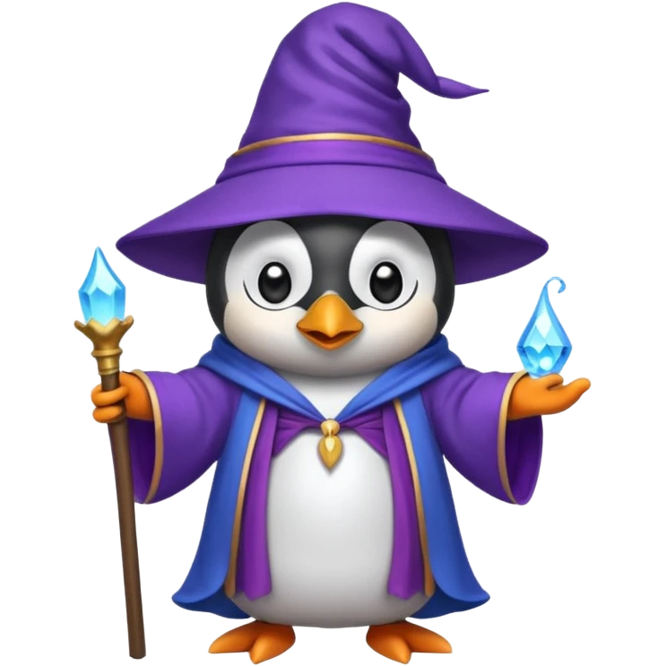 Penguin Wizard emoji