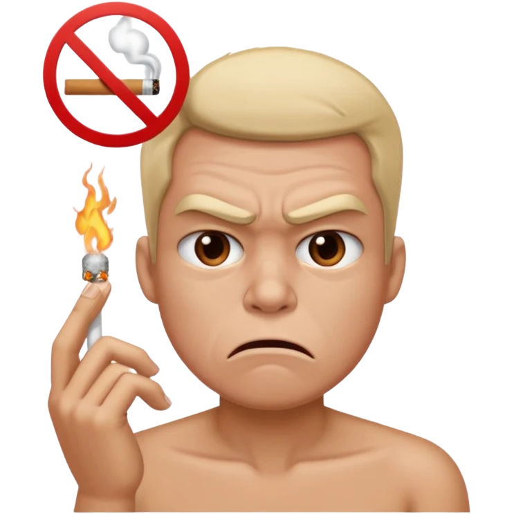 против курения emoji