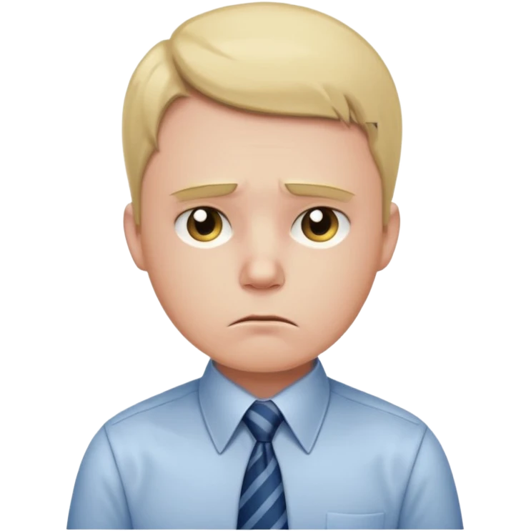 sad office worker emoji