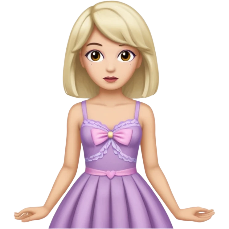 a man crossdressing emoji
