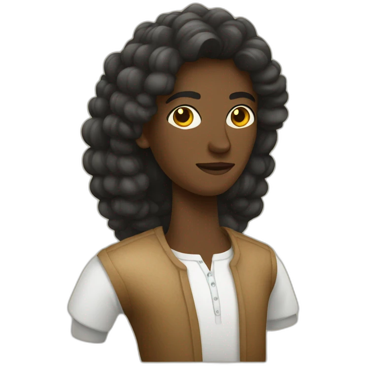 Caribbean man and european woman emoji