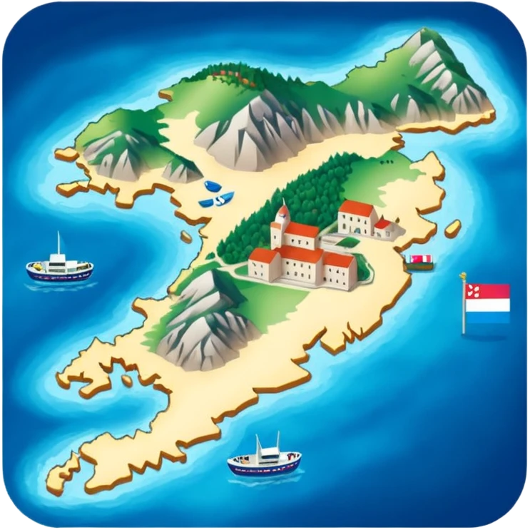 CROATIA MAP emoji