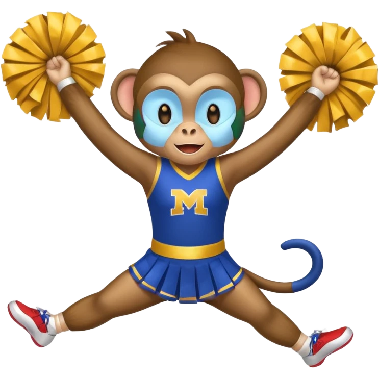 cheerleading monkey emoji