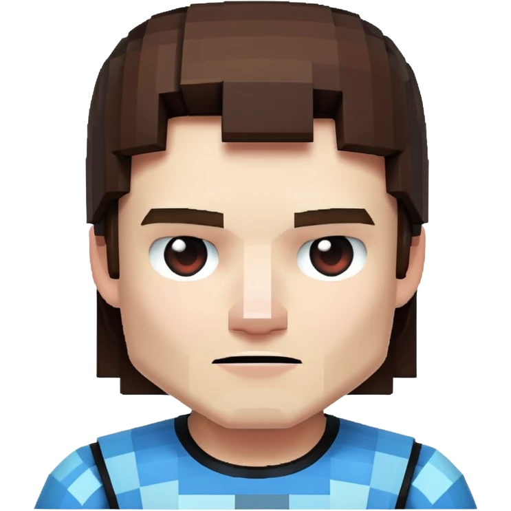 Genrate a minecraft (herobrine)  emoji
