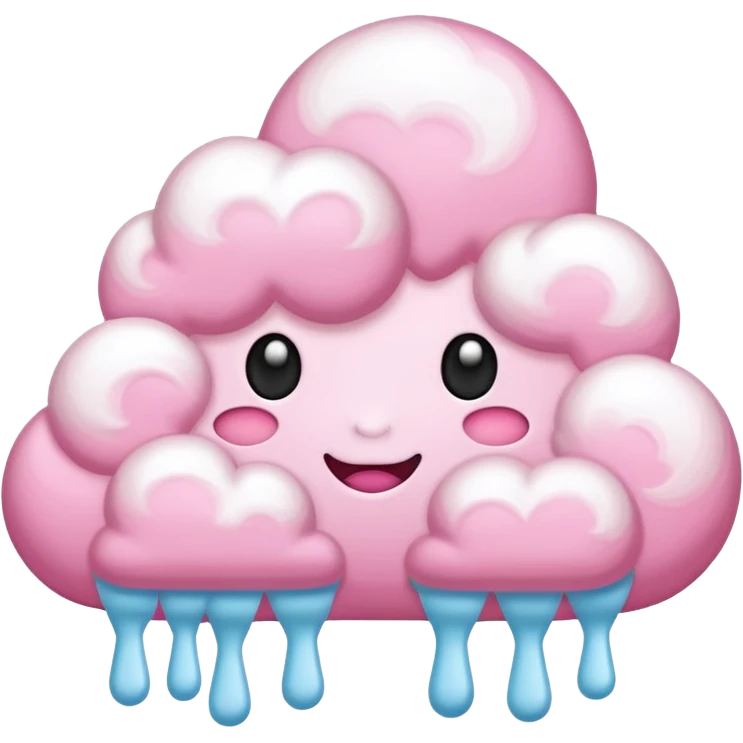 Cotton candy clouds emoji