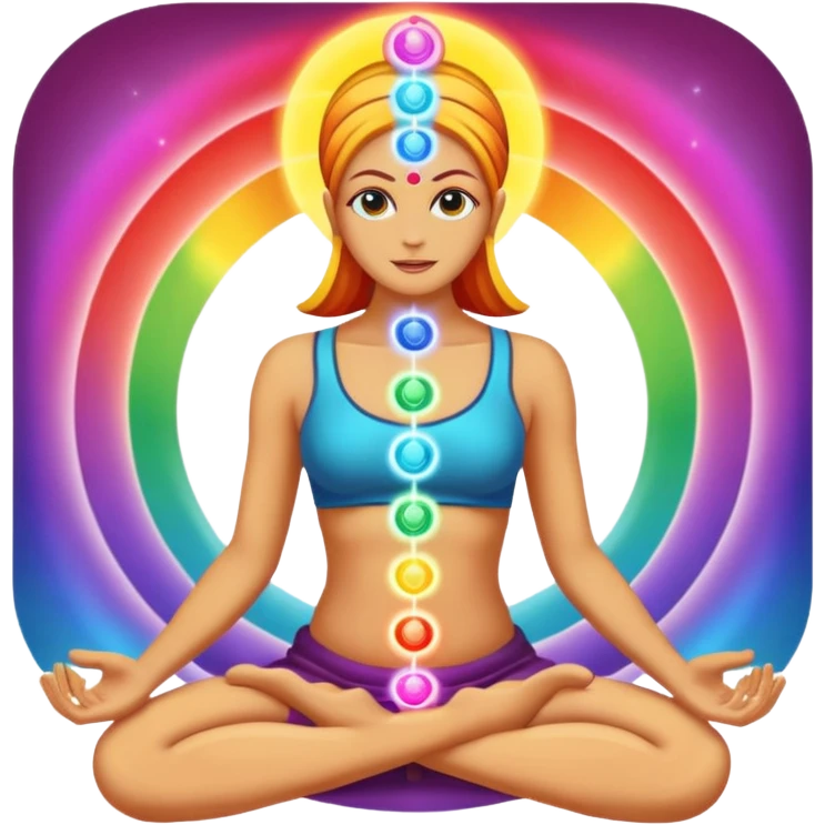 glowing chakras emoji