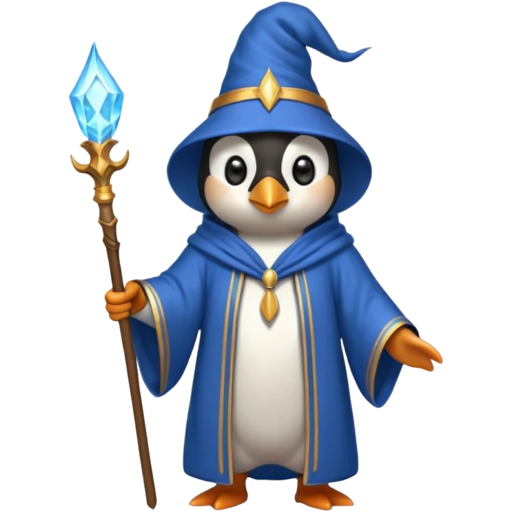 Penguin Wizard emoji