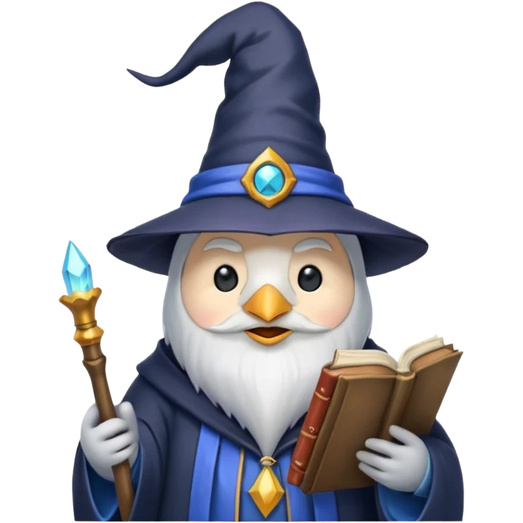 Penguin Wizard emoji