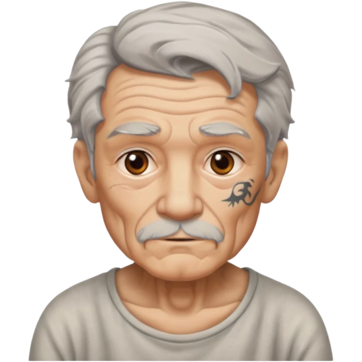 old man with lot of tattoos emoji