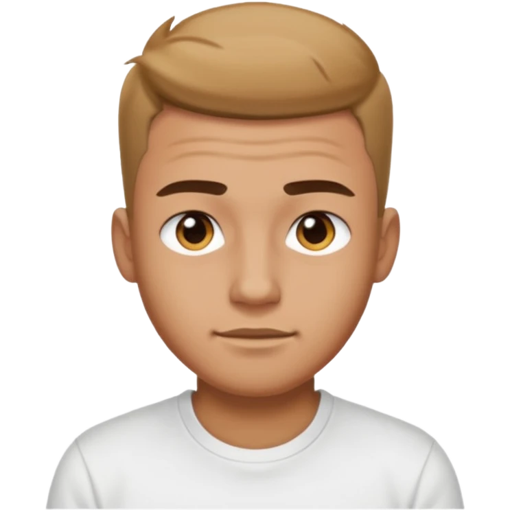 Man with short fade emoji