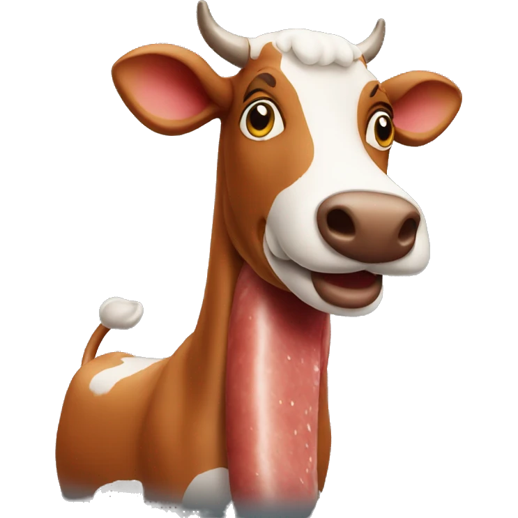 sausage cow emoji