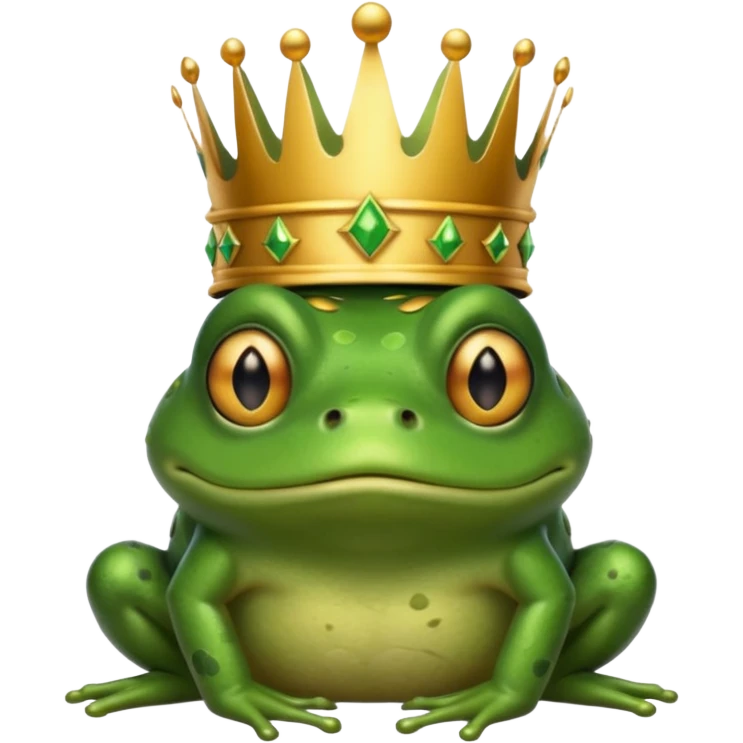 Defeated king frog emoji