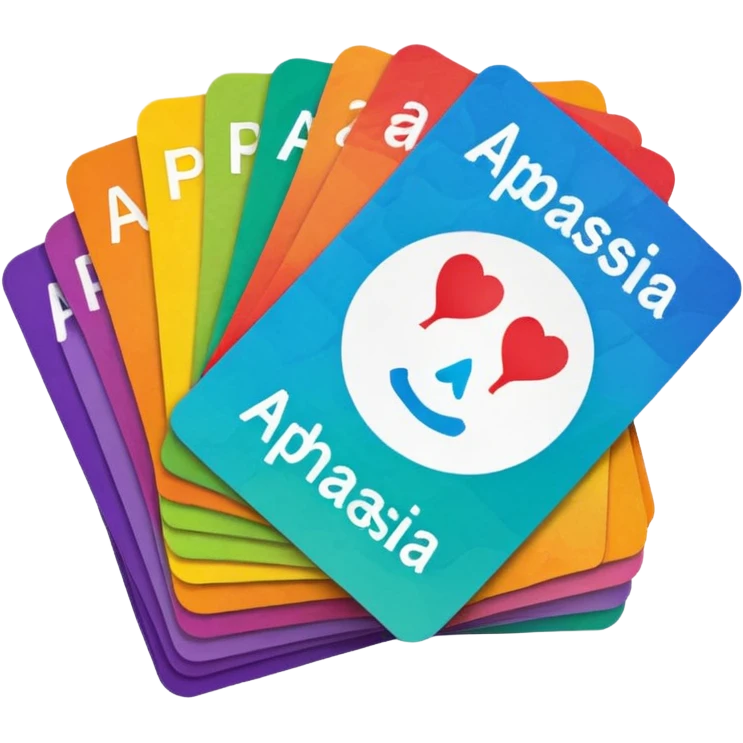 Aphasia patient cards emoji